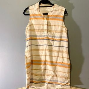 beachlunchlounge | Sleeveless Striped Shift Dress